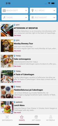 Aplicación móvil DinnerBooking
